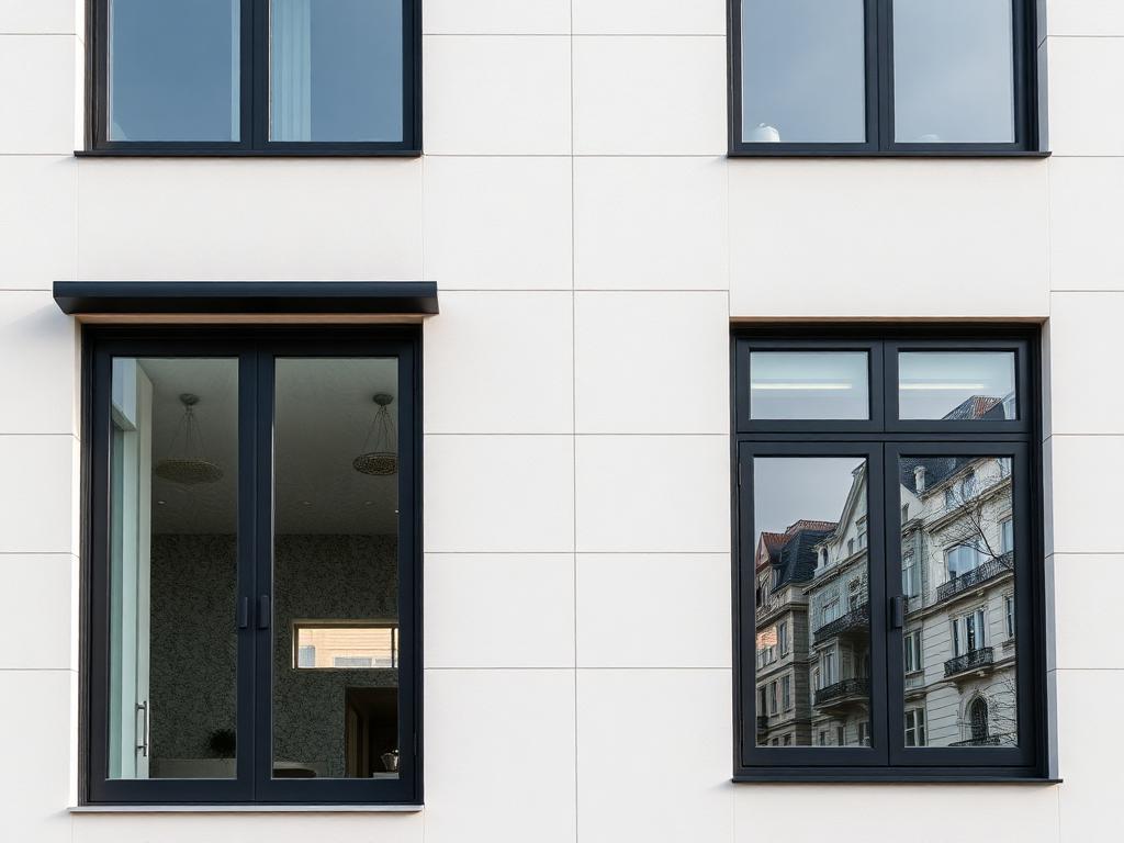 Modern architectural aluminium windows and doors